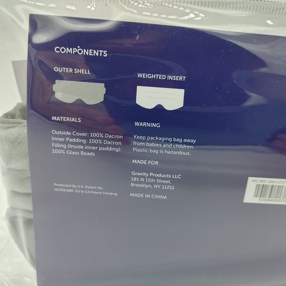 Gravity Weighted Sleep Mask - Picture 5 of 6